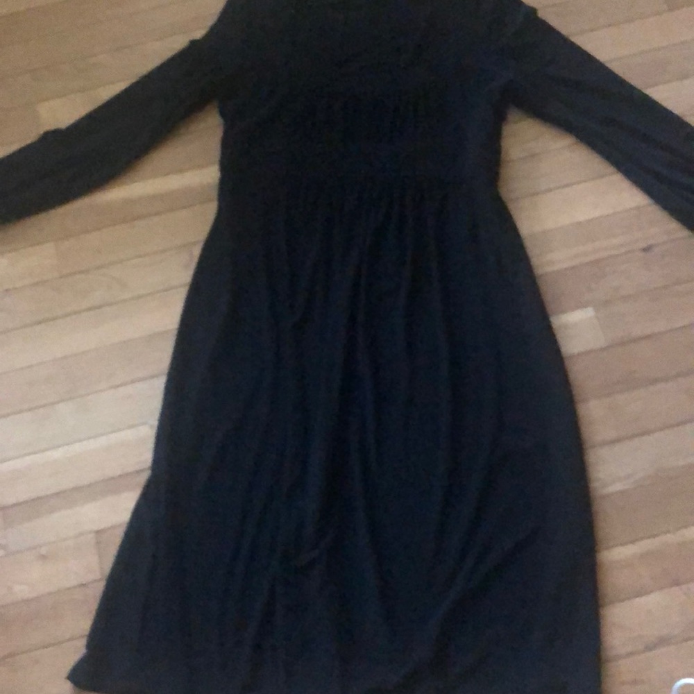 Long sleeve black dress
